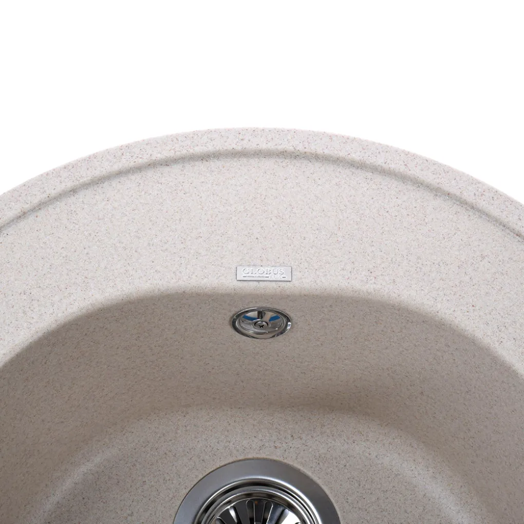 Гранітна мийка Globus Lux MARTIN 510 мм-А0004, пісочний- Фото 3